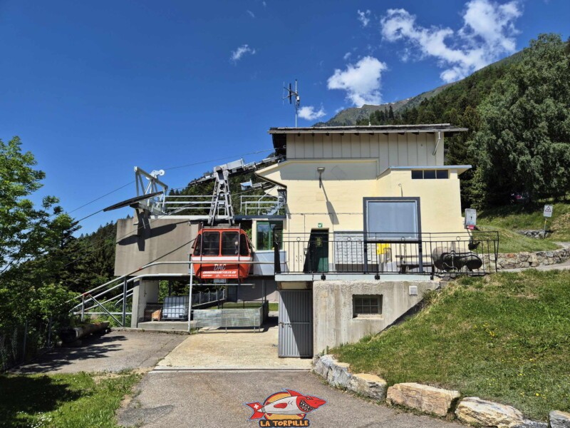 Station supérieure - Champex. Téléphérique DAC Dorénaz – Alesse – Champex