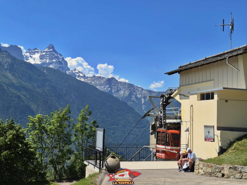 Station supérieure - Champex. Téléphérique DAC Dorénaz – Alesse – Champex