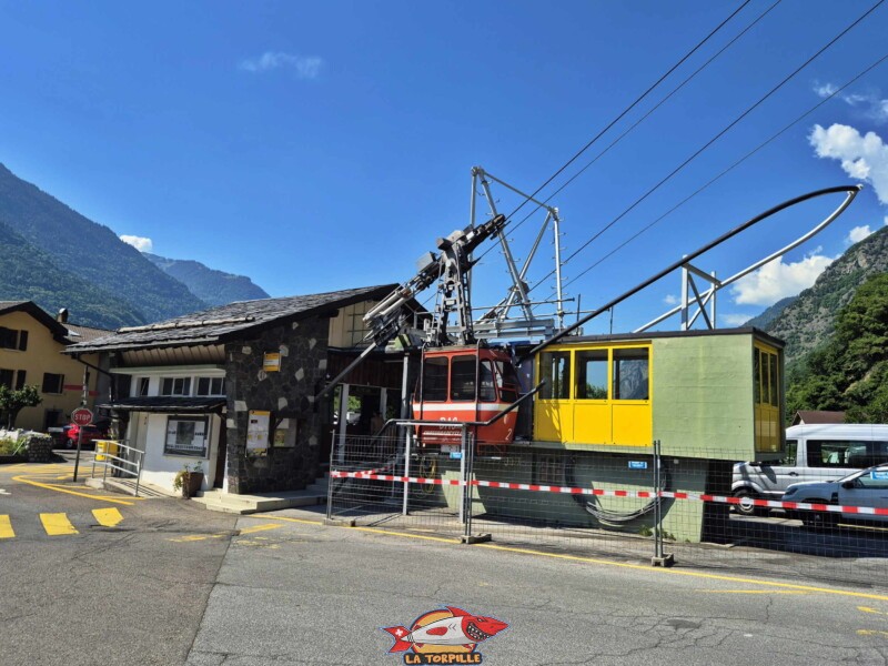 Station inférieure - Dorénaz. Téléphérique Dorénaz – Alesse – Champex