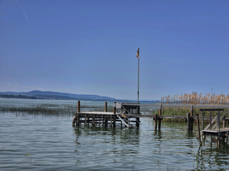 Rivage. Plage de Sugiez, commune de Mont-Vully, lac de Morat, canton de Fribourg.