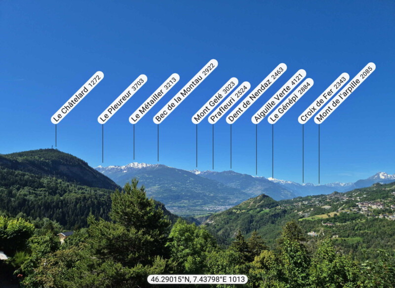 La très belle vue sur la vallée de la Lienne depuis Icogne. Sur la gauche, le Châtelard, au sommet duquel se trouve la statue du Christ-Roi. Au milieu la vallée du Rhône. Sur la droite, les villages de Luc, Fortunau et St-Romain (église) qui font partie de la commune d'Ayent. La très belle vue sur la vallée de la Lienne depuis Icogne. Sur la gauche, le Châtelard, au sommet duquel se trouve la statue du Christ-Roi. Au milieu la vallée du Rhône. Sur la droite, les villages de Luc, Fortunau et St-Romain (église) qui font partie de la commune d'Ayent.