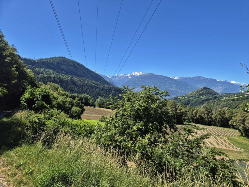 Descente à la Lienne. Randonnée bisse de Clavau.