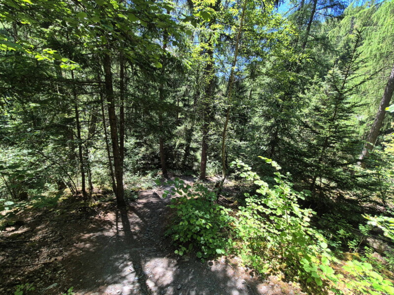 Gorges de la Lienne. Randonnée bisse de Clavau.