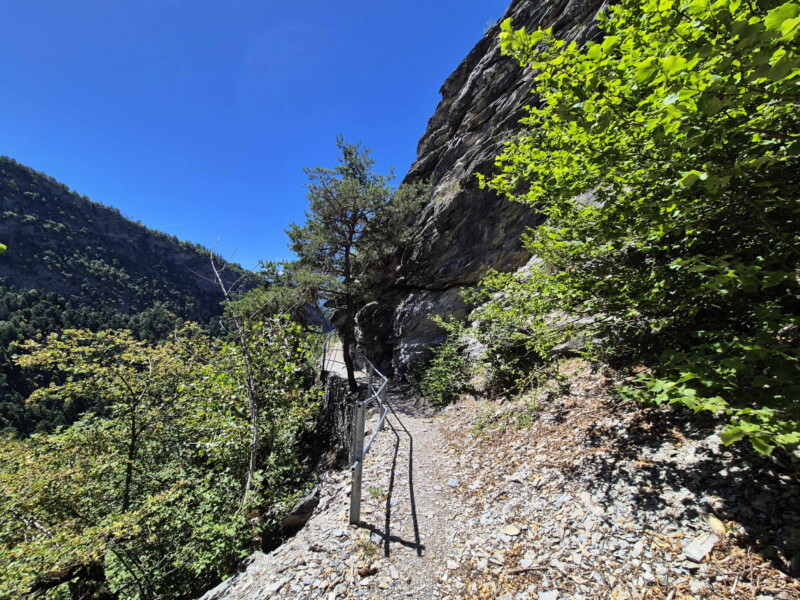 Gorges de la Lienne. Randonnée bisse de Clavau.