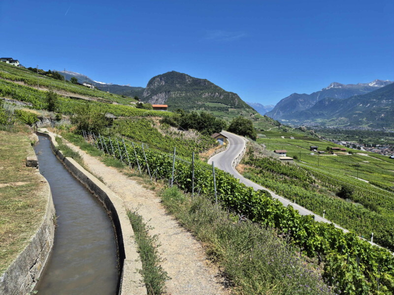 Vallée du Rhône - Ayent & Grimisuat. Randonnée bisse de Clavau.