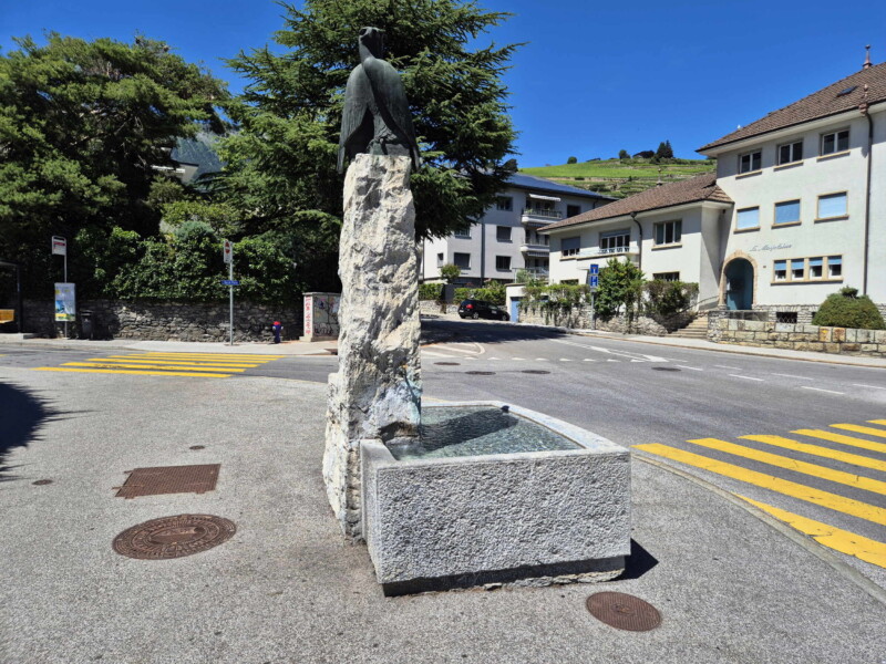 La fin de la randonnée dans la ville de Sion. On rejoint alors le parking ou la gare CFF. Vallée du Rhône - Sion. Randonnée bisse de Clavau.