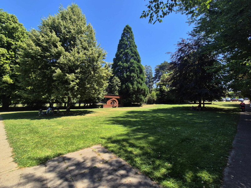 Le parc de Meyriez.