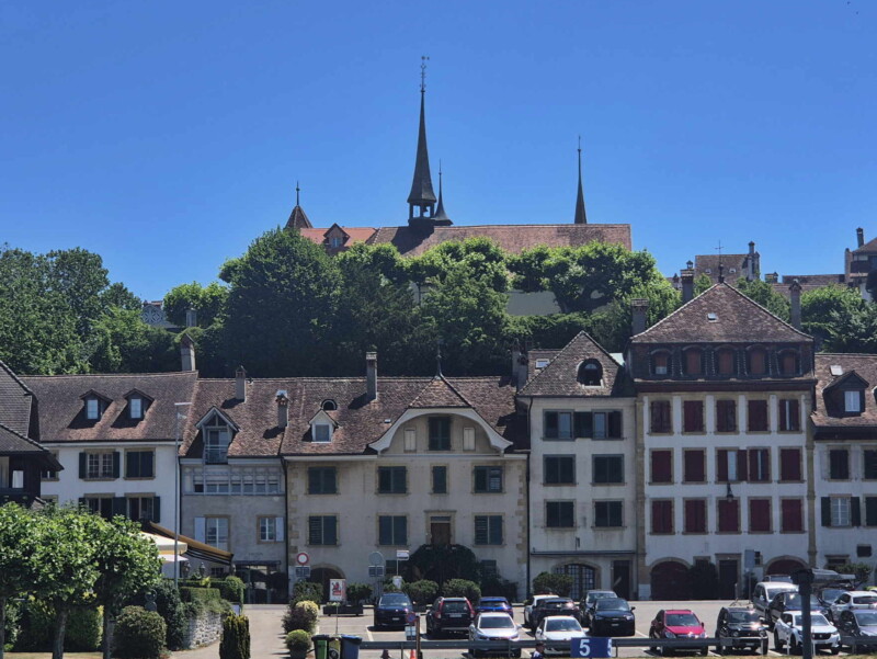 L'église française depuis le débarcadère de Morat. L'église française depuis le débarcadère de Morat.