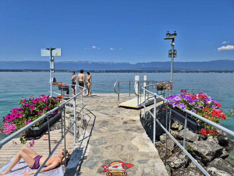 Débarcadère CGN d'Anières, canton de Genève.