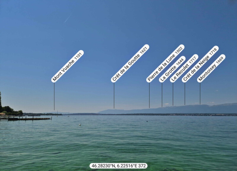 La vue direction sud-ouest depuis la plage des Courbes.
