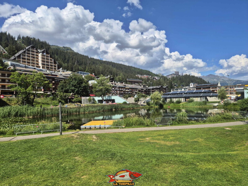 Côté Ouest, étang d'Ycoor. Crans-Montana