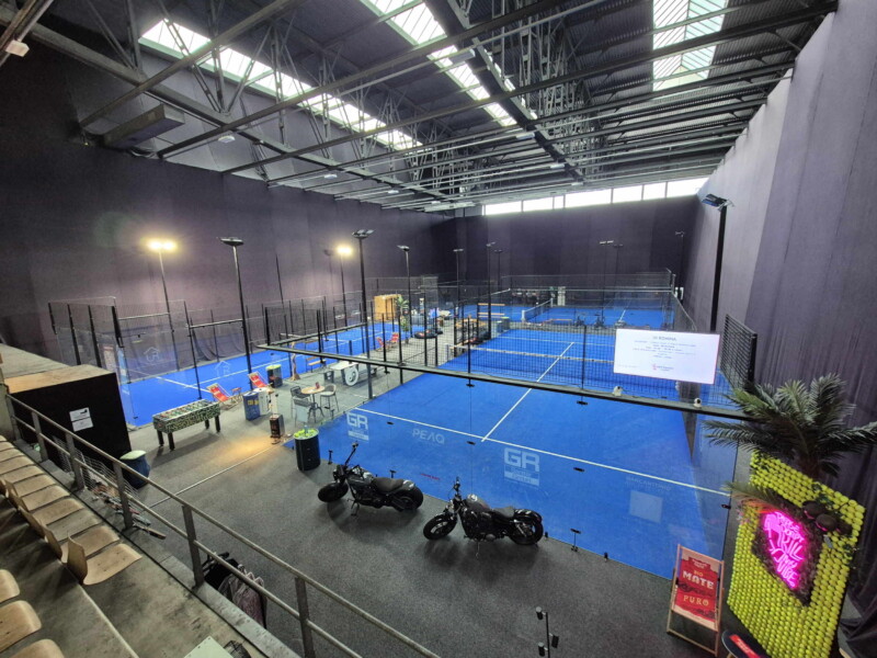 Les terrains de padel de la Casa de Padel. Les terrains de padel de la Casa de Padel.