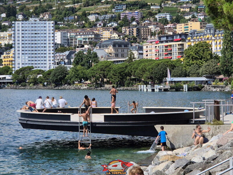 Ponton de Montreux, depuis est