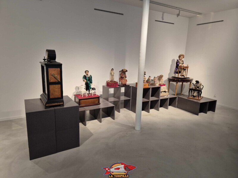 Mécanique d'art, salle mouvement. MuMAPS - Musée de la Mécanique d'Art et du Patrimoine - Sainte-Croix