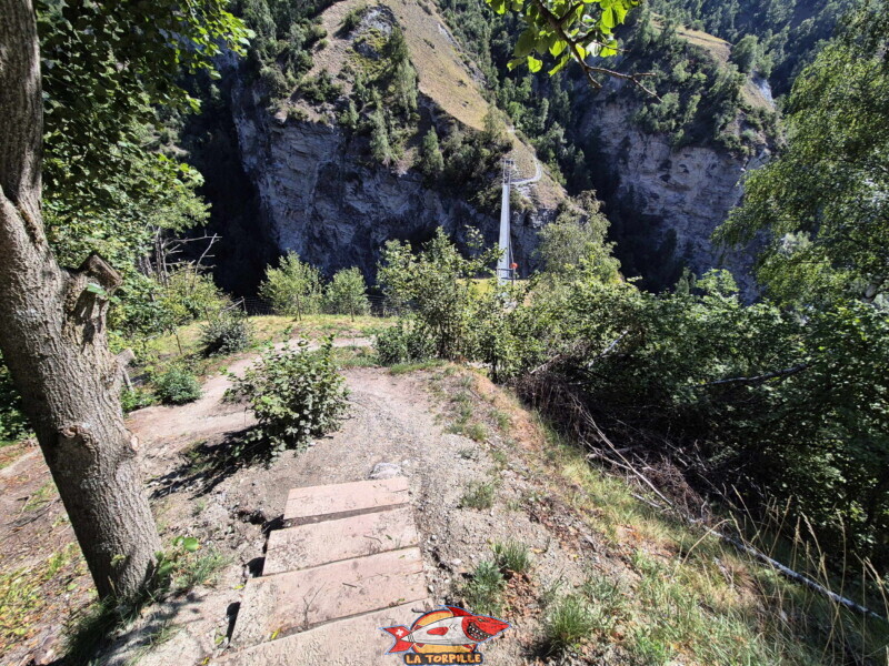 Les photos depuis la zone d'Euseigne. Passerelle des Gorges de la Borgne, Hérémence, Euseigne, St-Martin.