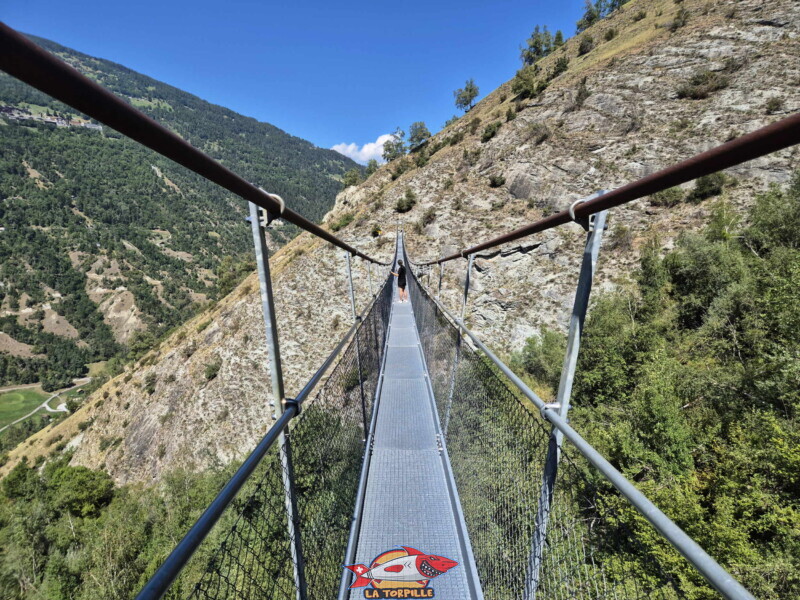 photo depuis la passerelle de la Grande Combe.