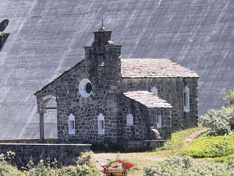 Chapelle St-Jean. Barrage de la Grande Dixence, Hérémence, canton du Valais.