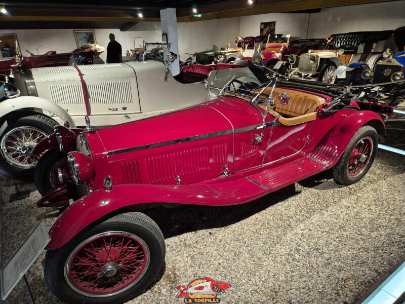 Musée de l'Automobile, Fondation Gianadda, Martigny, Valais. Une Alpha Roméo de 1930.