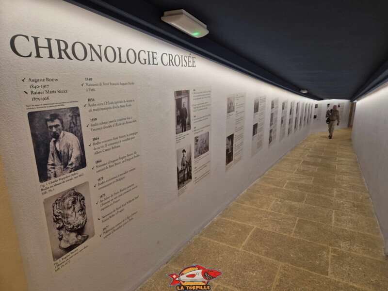 Le couloir qui relie l'atrium aux 1ᵉʳ et 2ᵉ sous-sols.