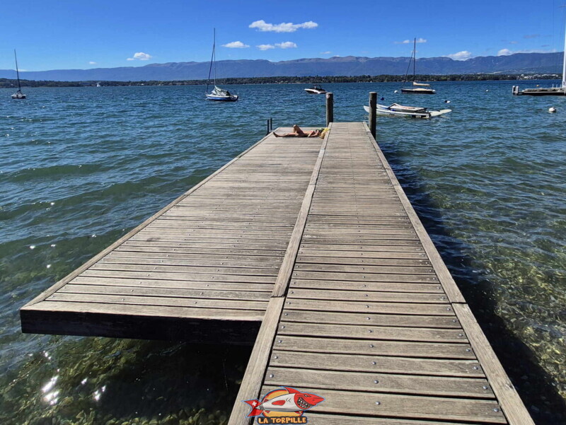 Ponton & Galets. Plage du Port-Bleu - Collonge-Bellerive