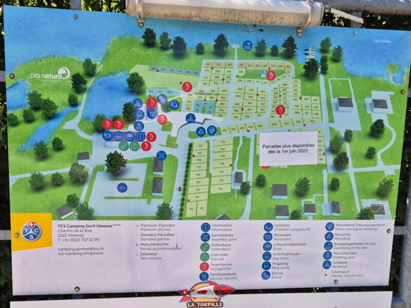 Le plan du camping.