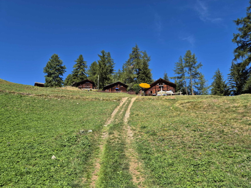 La montée finale à Arbey. Gollié d'Arbey, val d'Hérens, Valais.