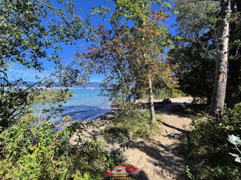 Les image depuis la plage de Chabrey.