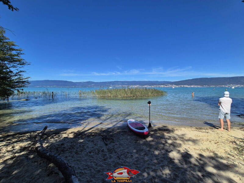Les image depuis la plage de Chabrey.