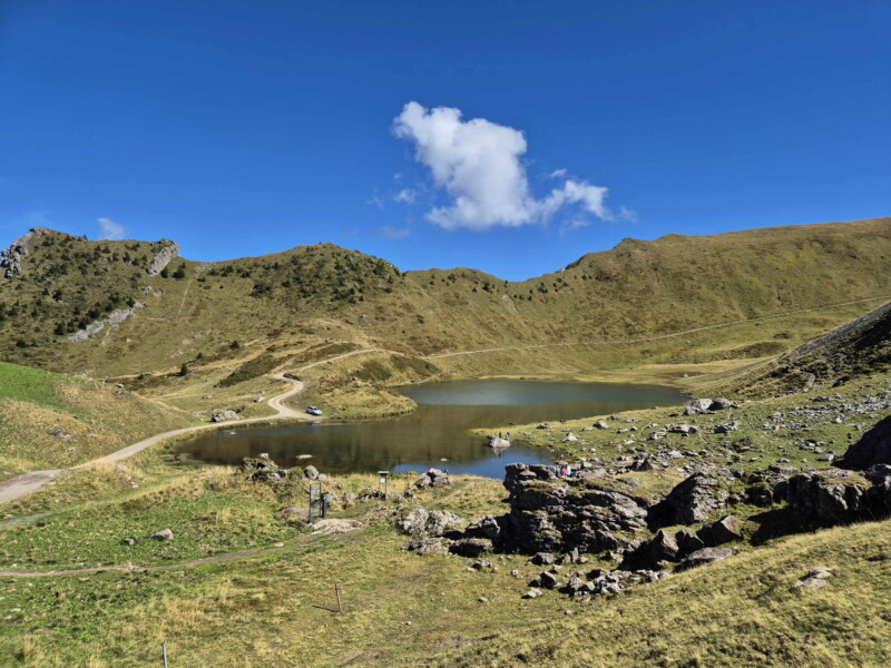 photo depuis le côté nord du lac Vert. Les Crosets, commune de Val-d'Illiez.