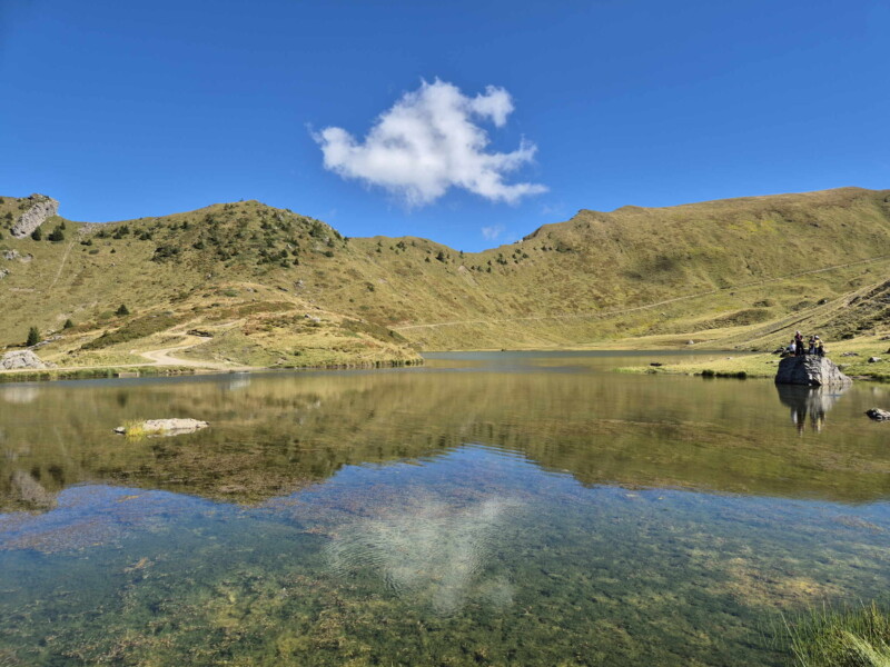 photo depuis le côté nord du lac Vert. Les Crosets, commune de Val-d'Illiez.