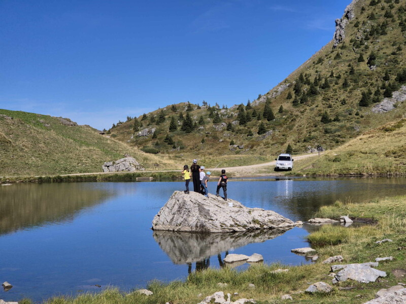 photo depuis le côté ouest du lac Vert. Les Crosets, commune de Val-d'Illiez.