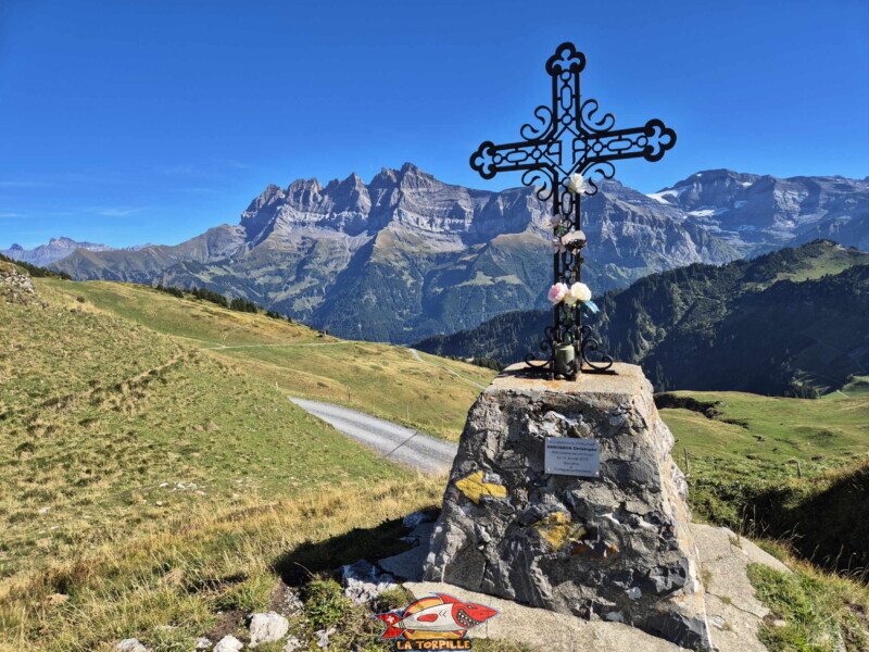 Le monument en mémoire de Christophe Dubosson, un jeune habitant de Morgins, né en 1994, passionné de montagne et berger-fromager à l'alpage de Champsot durant l'été. Il a tragiquement perdu la vie le 14 janvier 2019, à l'âge de 24 ans. Alors qu'il exerçait ses fonctions de patrouilleur pour la sécurité des pistes de ski, il a été emporté par une avalanche survenue au col des Portes du Soleil. Le monument en mémoire de Christophe Dubosson, un jeune habitant de Morgins, né en 1994, passionné de montagne et berger-fromager à l'alpage de Champsot durant l'été. Il a tragiquement perdu la vie le 14 janvier 2019, à l'âge de 24 ans. Alors qu'il exerçait ses fonctions de patrouilleur pour la sécurité des pistes de ski, il a été emporté par une avalanche survenue au col des Portes du Soleil.
