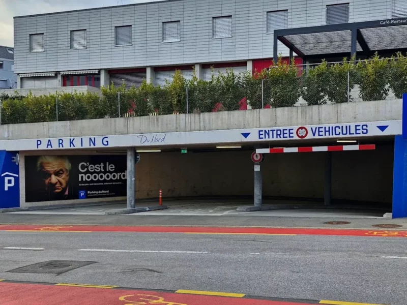 Le parking du Nord dans la ville de Sion.