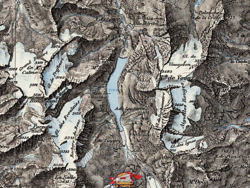 Carte de 1940. Apparition du barrage de la Dixence. Barrage de la Grande Dixence, Hérémence, canton du Valais. Carte de 1940. Apparition du barrage de la Dixence. Barrage de la Grande Dixence, Hérémence, canton du Valais.