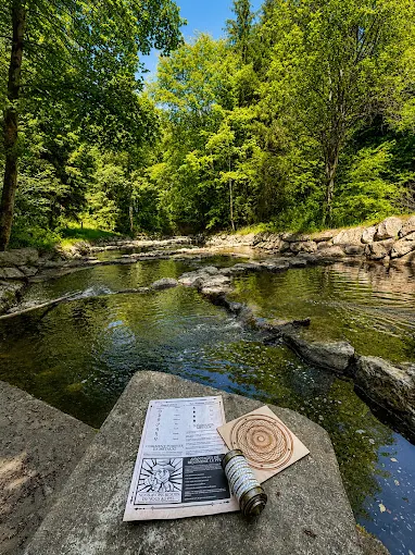 Une enigme au bord du Talent, la rivière qui coule à Echallens. Une enigme au bord du Talent, la rivière qui coule à Echallens.